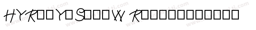 HYRuiYiSongW Regula字体转换